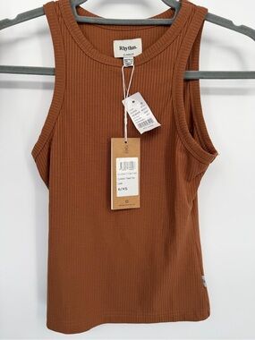 Rhythm. Classics Women's Ribbed Tank Top in Caramel